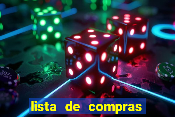 lista de compras para 2 pessoas